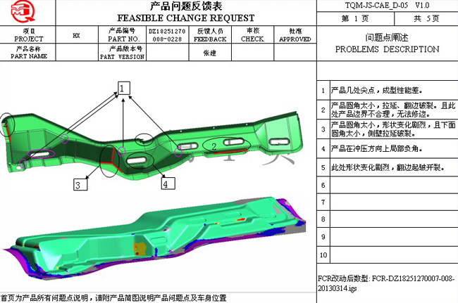 產(chǎn)品可行性變更申請(qǐng)（FCR）提案